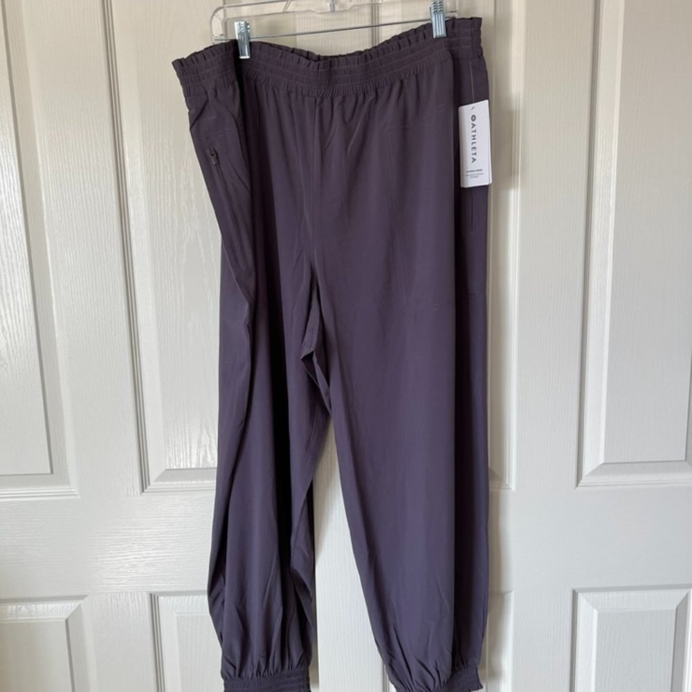 NWT Purple Athleta joggers Size 18